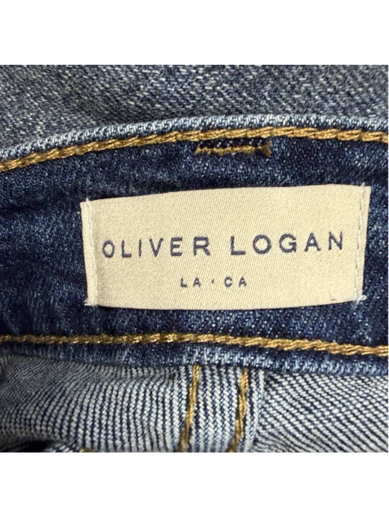 Oliver Logan Chester Mid Rise Straight Jeans 29 Aged Vintage Wash Button Fly Euc — image 6 of 8